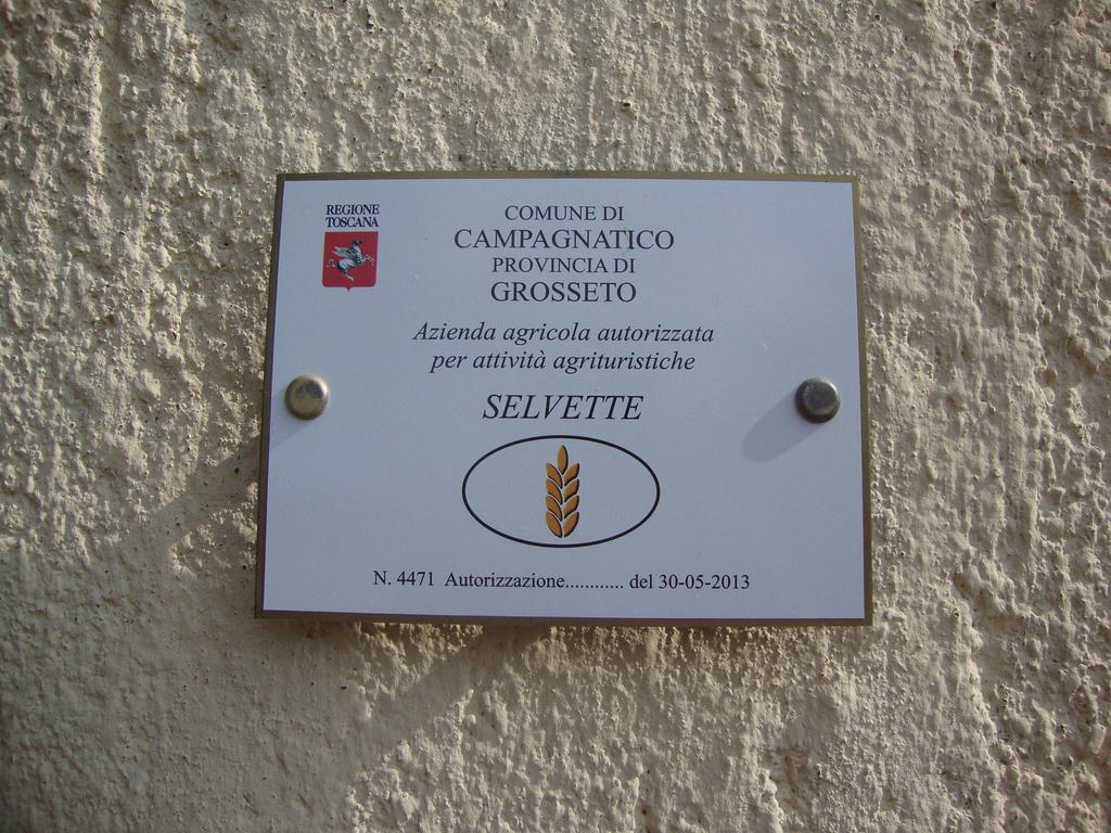 Agriturismo Podere Selvette Campagnatico Exterior foto